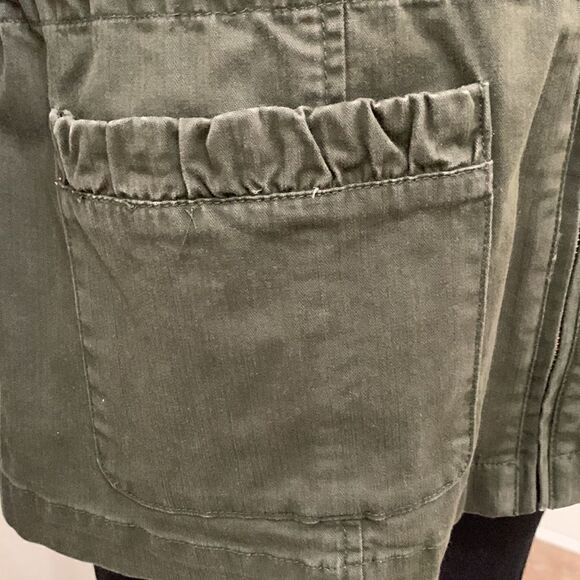 Coldwater Creek 4-6 Olive Green Zipper  Front Long Sleeve Pockets Woman’s Jacket - Picture 5 of 16